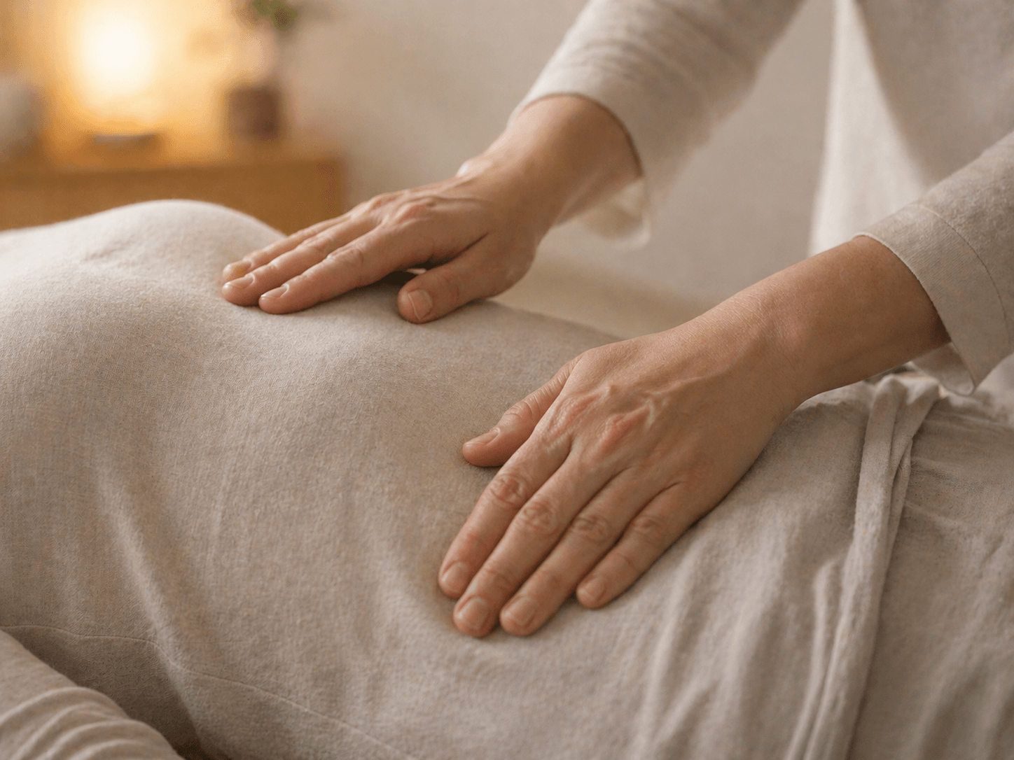 Mani durante un trattamento Reiki